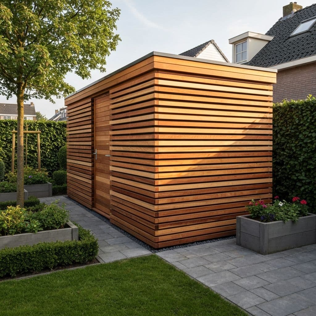 Houten schuur